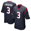Broks H.Texans #3 Kamari Lassiter Player Navy Home Game Stitched Jerseys