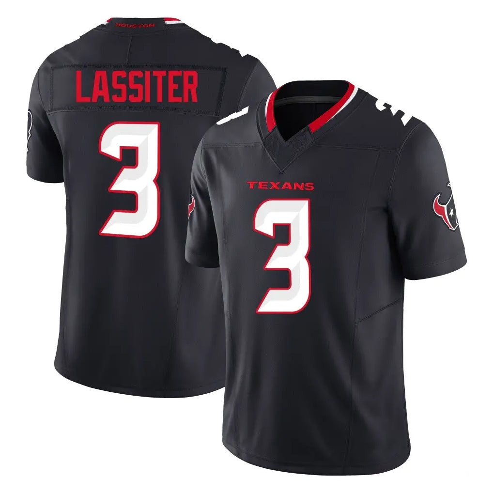 Broks H.Texans #3 Kamari Lassiter Player Navy Limited Alternate Vapor F.U.S.E. Home Game Stitched Jerseys