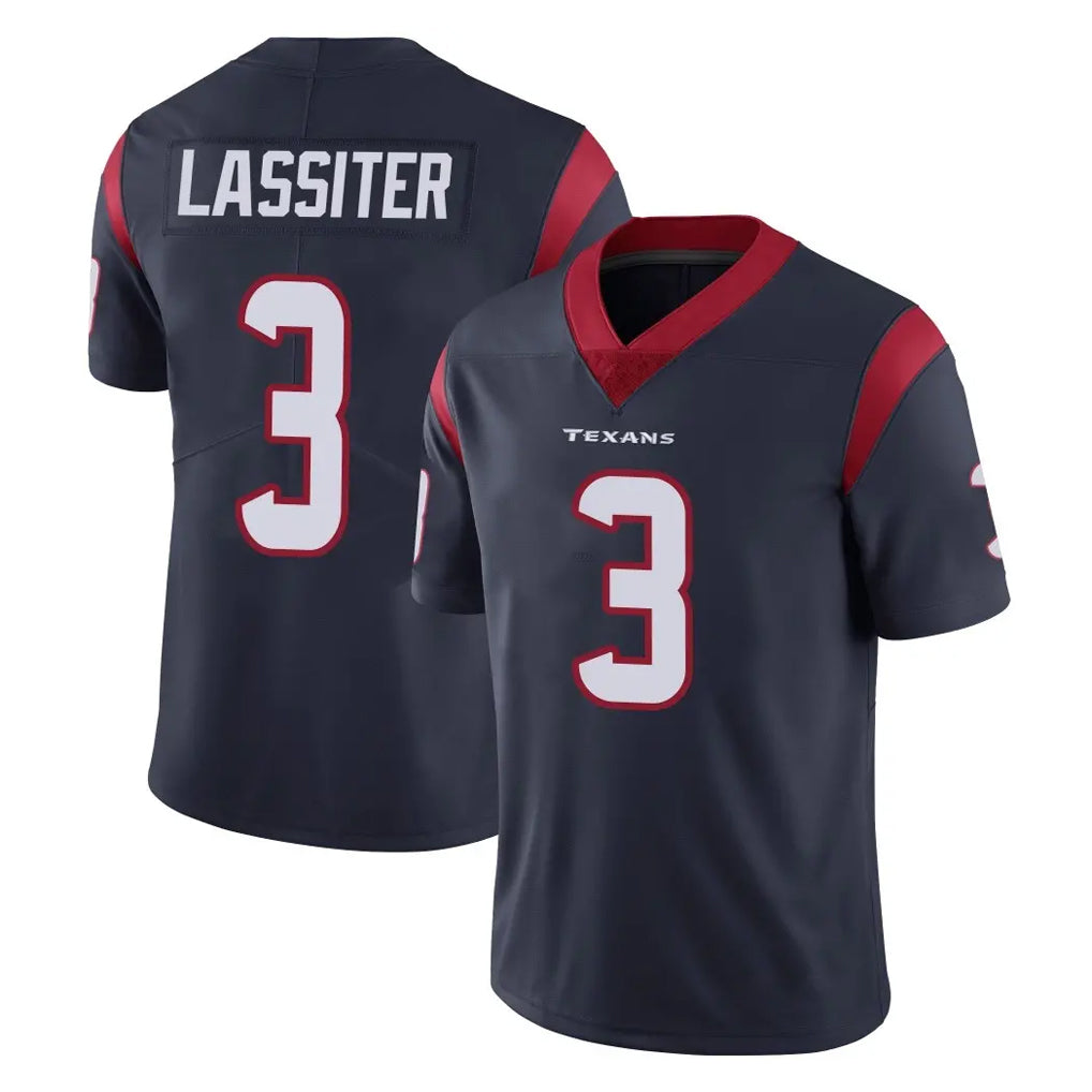 Broks H.Texans #3 Kamari Lassiter Player Navy Limited Vapor Untouchable Home Game Stitched Jerseys