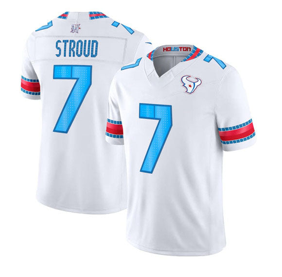 Broks H.Texans #7 C.J. Stroud White 2026 F.U.S.E. Rivalries Collection Limited Football Stitched Jersey