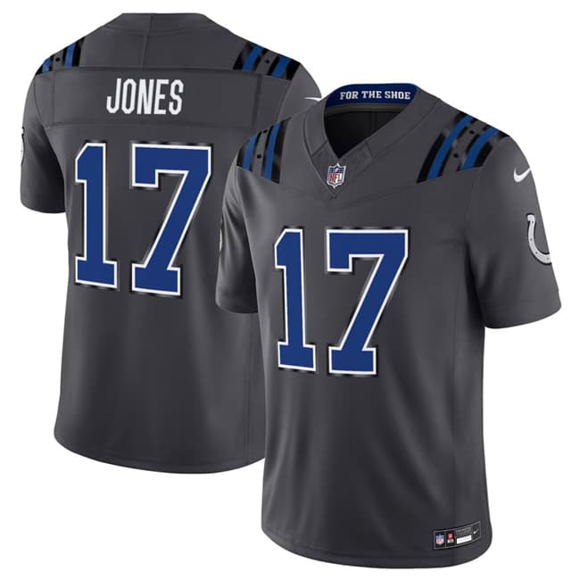 Broks IN.Colts #17 Daniel Jones Dark Gray 2026 F.U.S.E. Rivalries Collection Limited Football Stitched Jersey