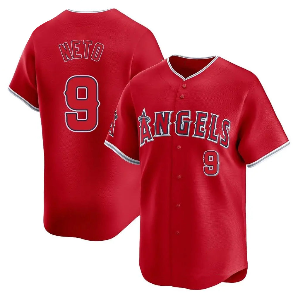 Broks LA.Angels #9 Zach Neto Player Red Home Limited Stitched Jerseys