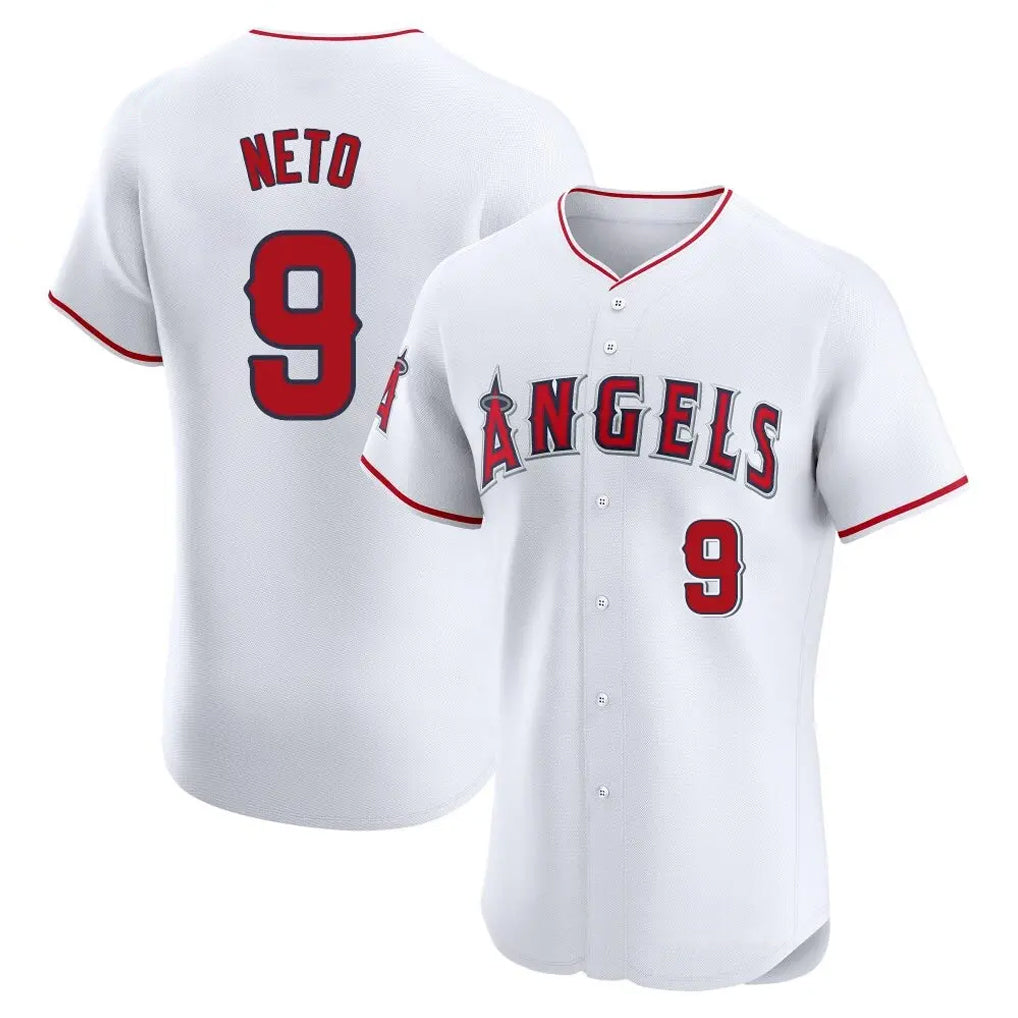 Broks LA.Angels #9 Zach Neto Player White Limited Elite Stitched Home Jerseys