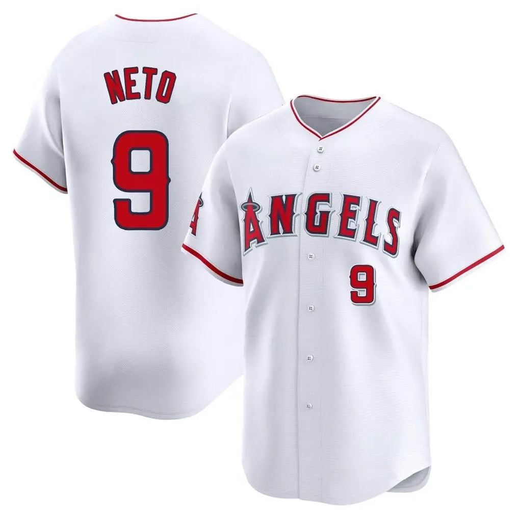 Broks LA.Angels #9 Zach Neto Player White Limited Home Stitched Jerseys