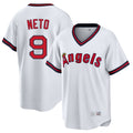 Broks LA.Angels #9 Zach Neto Player White T-shirt Home Game Stitched Jerseys