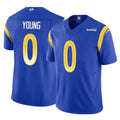 Broks LA.Rams #0 Byron Young Player Royal Limited Vapor F.U.S.E. Home Game Stitched Jerseys