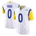 Broks LA.Rams #0 Byron Young Player White Limited Vapor Untouchable Home Game Stitched Jerseys