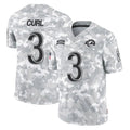 Broks LA.Rams #3 Kam Curl Player Arctic Camo Salute To Service Limited Game Stitched Jerseys