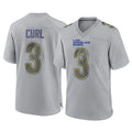 Broks LA.Rams #3 Kam Curl Player Gray Atmosphere Fashion Home Game Stitched Jerseys