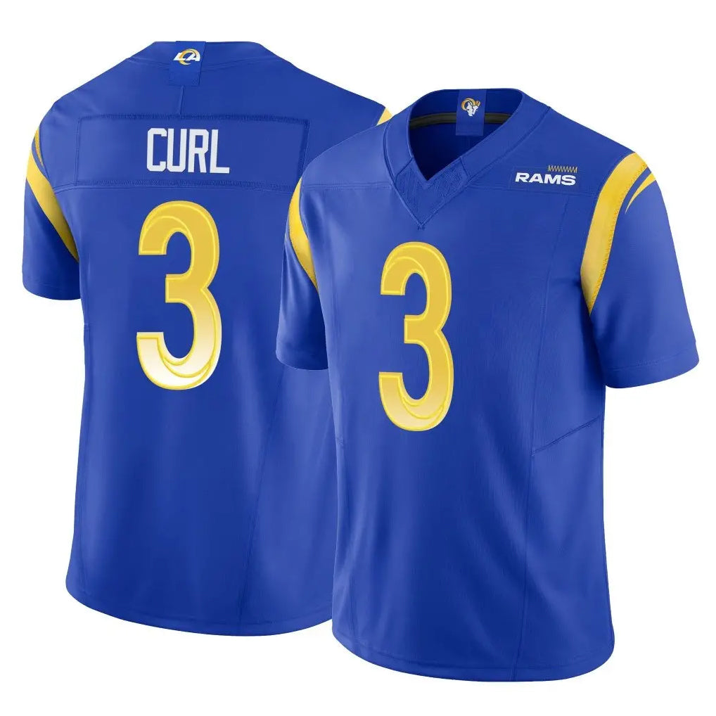 Broks LA.Rams #3 Kam Curl Player Royal Limited Vapor F.U.S.E. Home Game Stitched Jerseys
