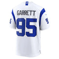 LA.Rams #95 Myles Garrett Fearsome White Broks Game Stitched Jerseys