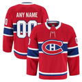 Broks Custom M.Canadiens Red Home Authentic Pro Jerseys
