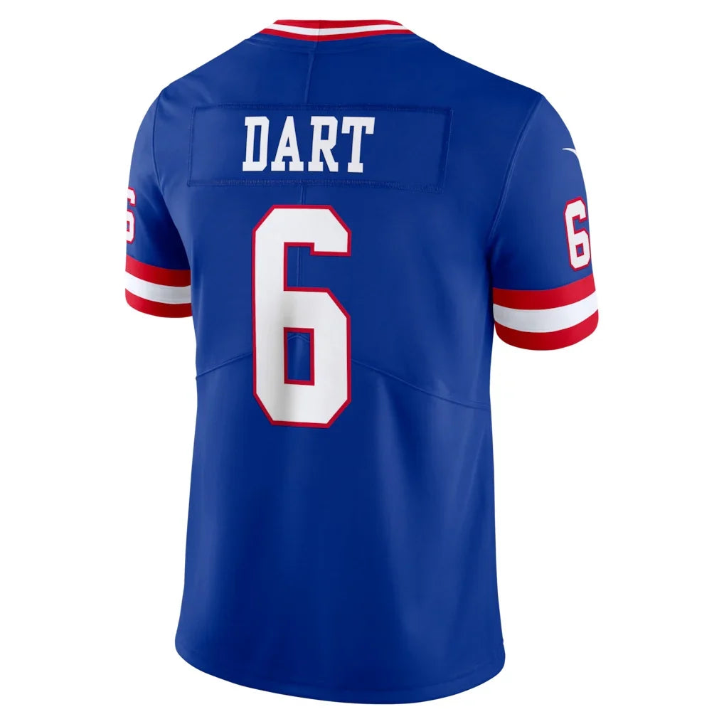 NY.Giants #6 Jaxson Dart Royal Broks Legacy Vapor Untouchable Stitched Limited Stitched Jerseys