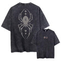 Cotton Men Women Washed Vintage T-Shirt Anime Graphic Print