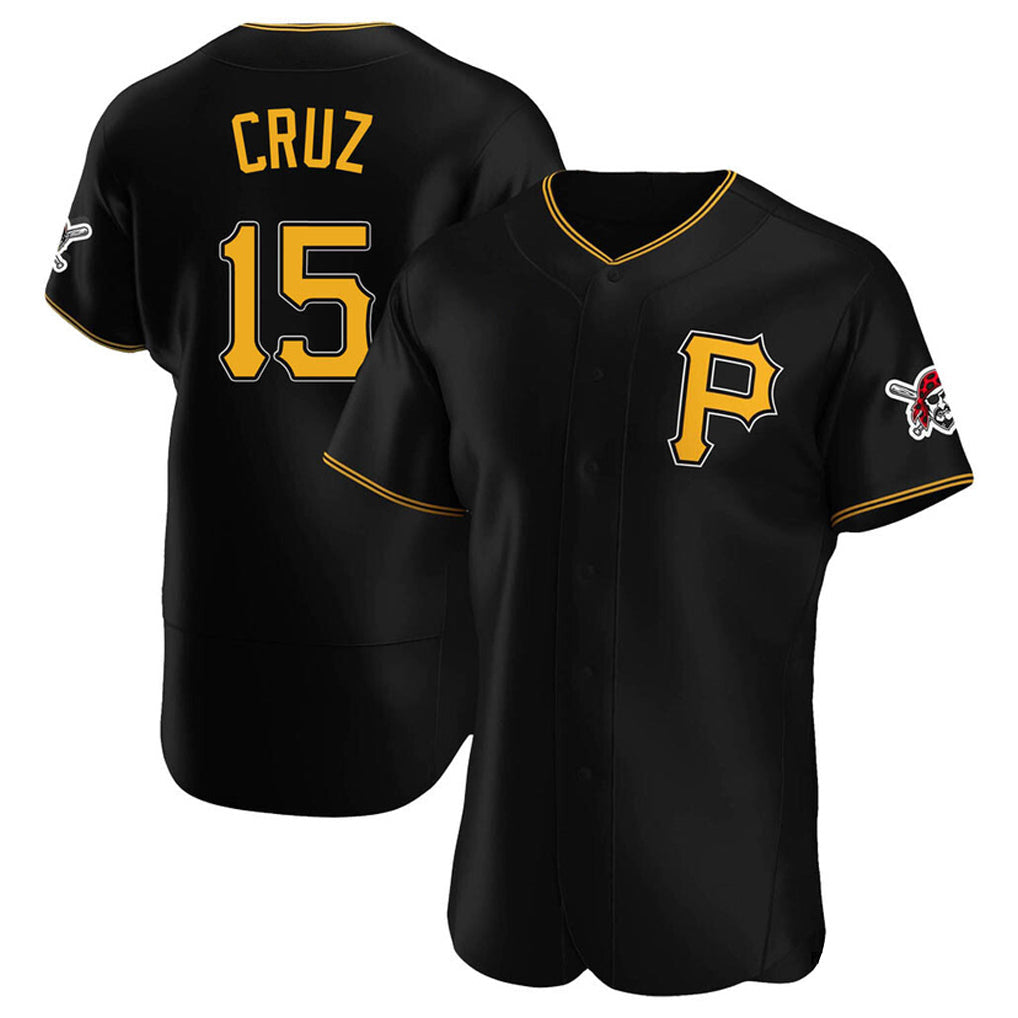 Broks P.Pirates #15 Oneil Cruz Player Black Alternate 2025 Home Limited Elite Stitched Jerseys