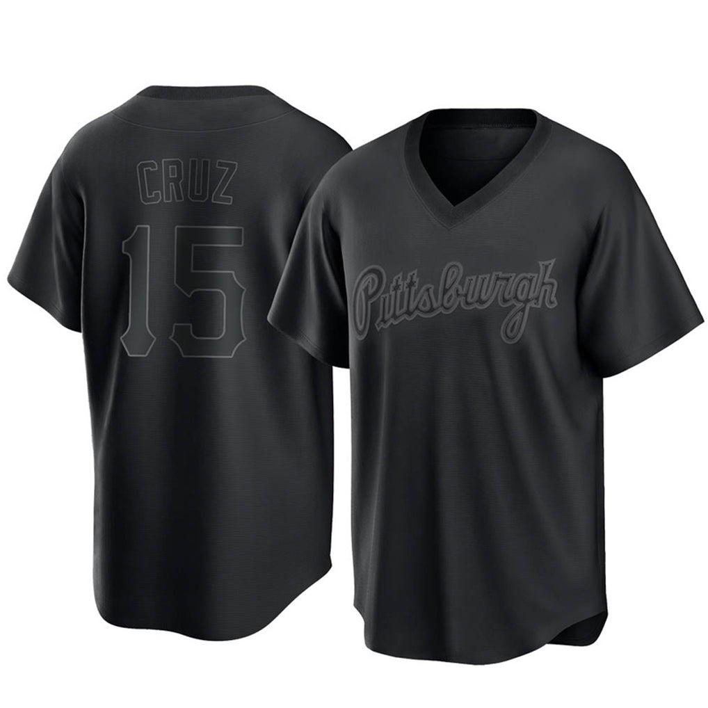 Broks P.Pirates #15 Oneil Cruz Player Black Fashion Home Game Stitched Jerseys