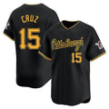 Broks P.Pirates #15 Oneil Cruz Player Black Home Limited Stitched Jerseys