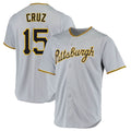 Broks P.Pirates #15 Oneil Cruz Player Gray Road Home Game Stitched Jerseys