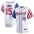 Broks P.Pirates #15 Oneil Cruz Player White 2025 Independence Day Vapor Premier Limited Stitched Jerseys