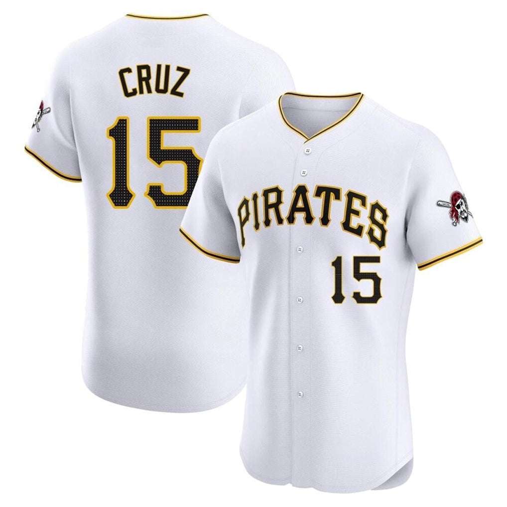Broks P.Pirates #15 Oneil Cruz Player White Home Limited Elite Stitched Jerseys