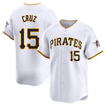Broks P.Pirates #15 Oneil Cruz Player White Home Limited Stitched Jerseys