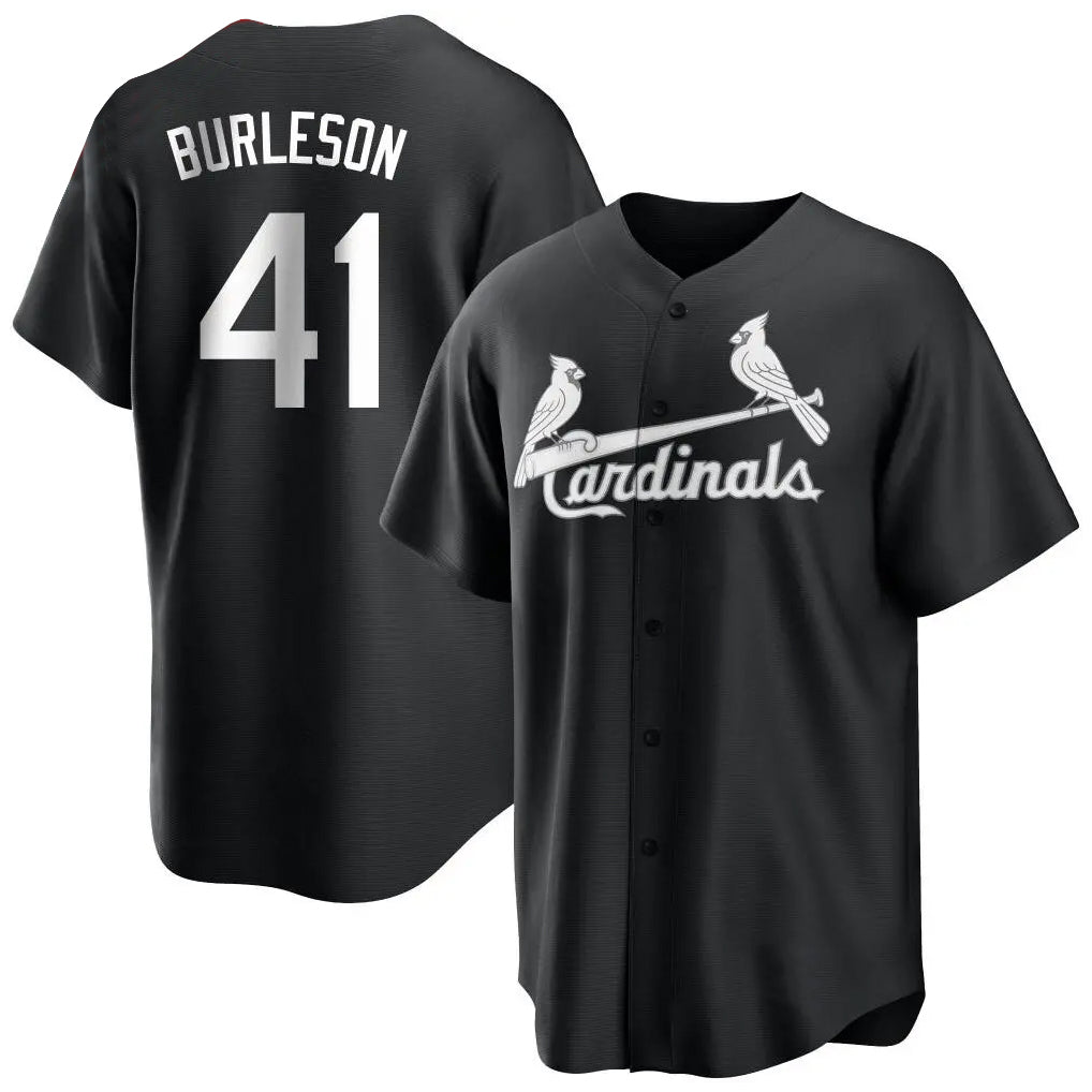Broks St. Louis Cardinals #41 Alec Burlesona Player Black City Connect Home Limited Stitched Jerseys