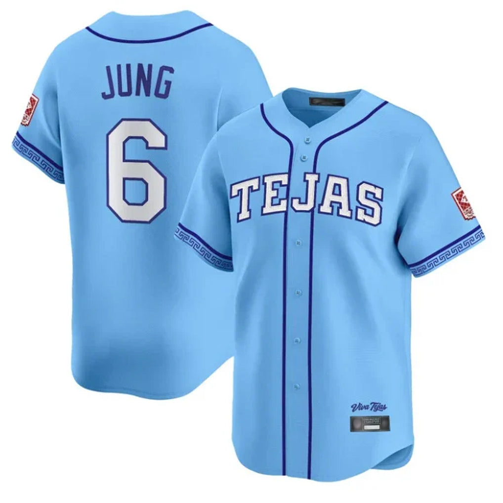 Broks T.Rangers #6 Josh Jung Player Light Blue 2026 City Connect Limited Stitched Jerseys