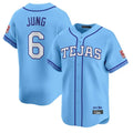 Broks T.Rangers #6 Josh Jung Player Light Blue 2026 City Connect Limited Stitched Jerseys