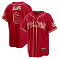 Broks T.Rangers #6 Josh Jung Player Red 2026 City Connect Limited Stitched Jerseys