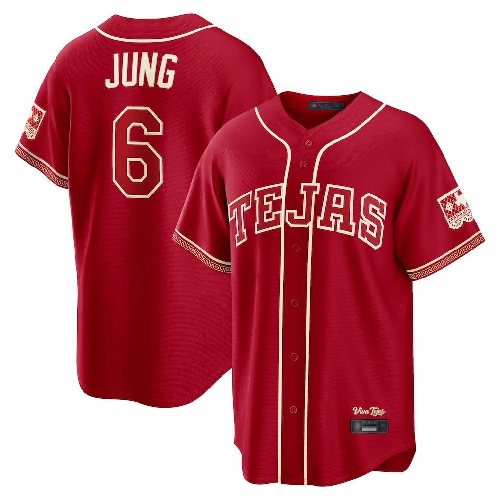 Broks T.Rangers #6 Josh Jung Player Red 2026 City Connect Limited Stitched Jerseys