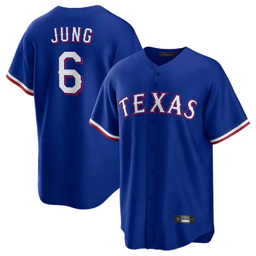 Broks T.Rangers #6 Josh Jung Player Royal Limited Home Stitched Jerseys